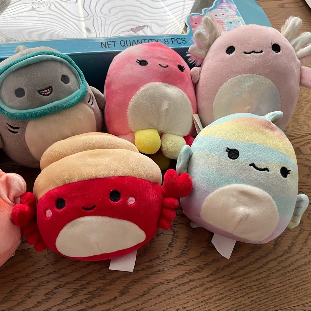 Squishmallows  5” Sealife Squad Plush Toy Set - Picture 3 of 4